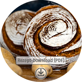 Download Button Rustikales Kartoffelbrot Rezept als PDF