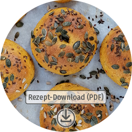 Download Button Herbstlicher-Kürbis-Bagel Rezept als PDF