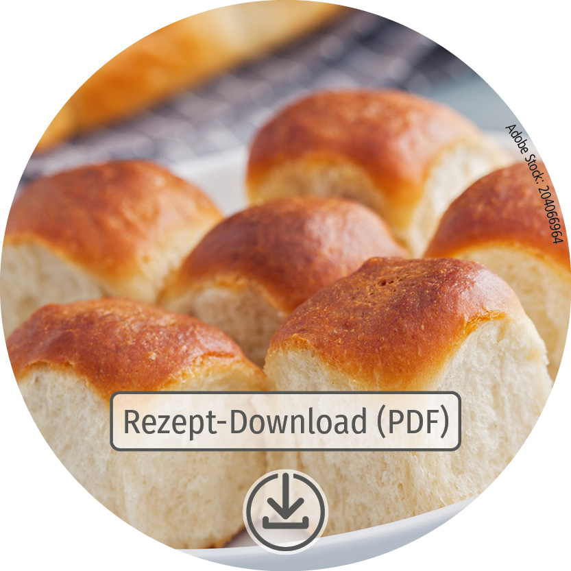 Download Button für Rezept für Vegane Süsse Brötchen als PDF