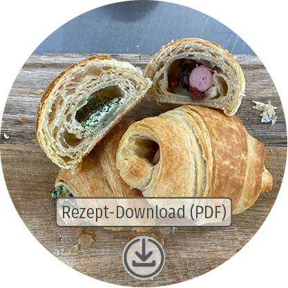 Download Button Herzhaft gefüllte Croissants Rezept als PDF