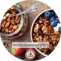 Download Button Veganes Schoko-Bananen-Granola Rezept als PDF