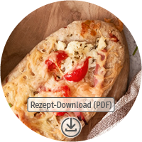 Download Button Sauerteig-Baguette gefüllt Rezept als PDF