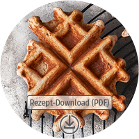 Download Button für Vegane Sauerteig-Waffeln Rezept als PDF