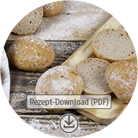 Download Button Krosse Sauerteig-Roggenbroetchen Rezept als PDF